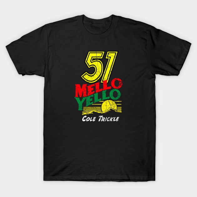 51 MELLO YELLO COLE TRICKLE DISTRESSED T-Shirt by ajarsbr